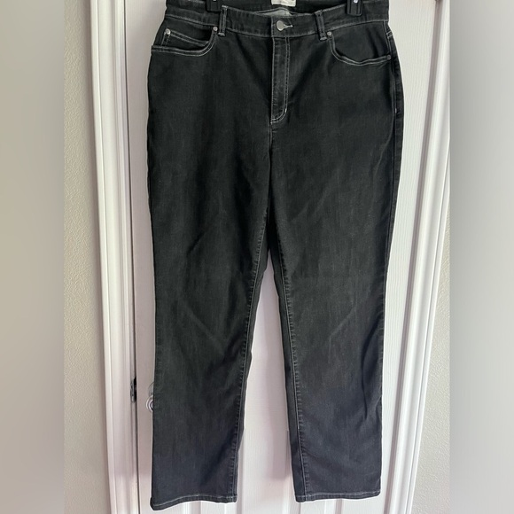 Eileen Fisher high rise straight jeans women’s size 14 - Picture 2 of 14